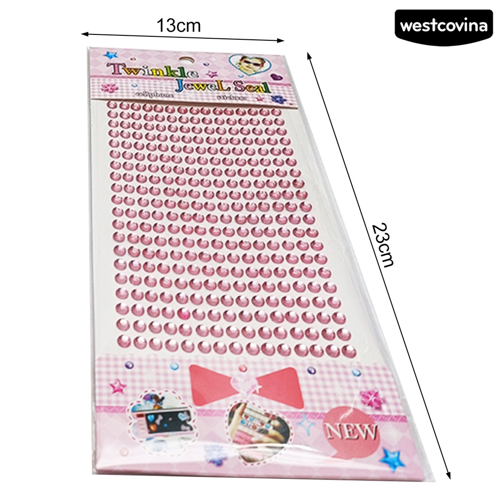 [COD]♪Bộ 2 Miếng Dán Đính Đá 5mm Trang Trí Sổ Tay DIY