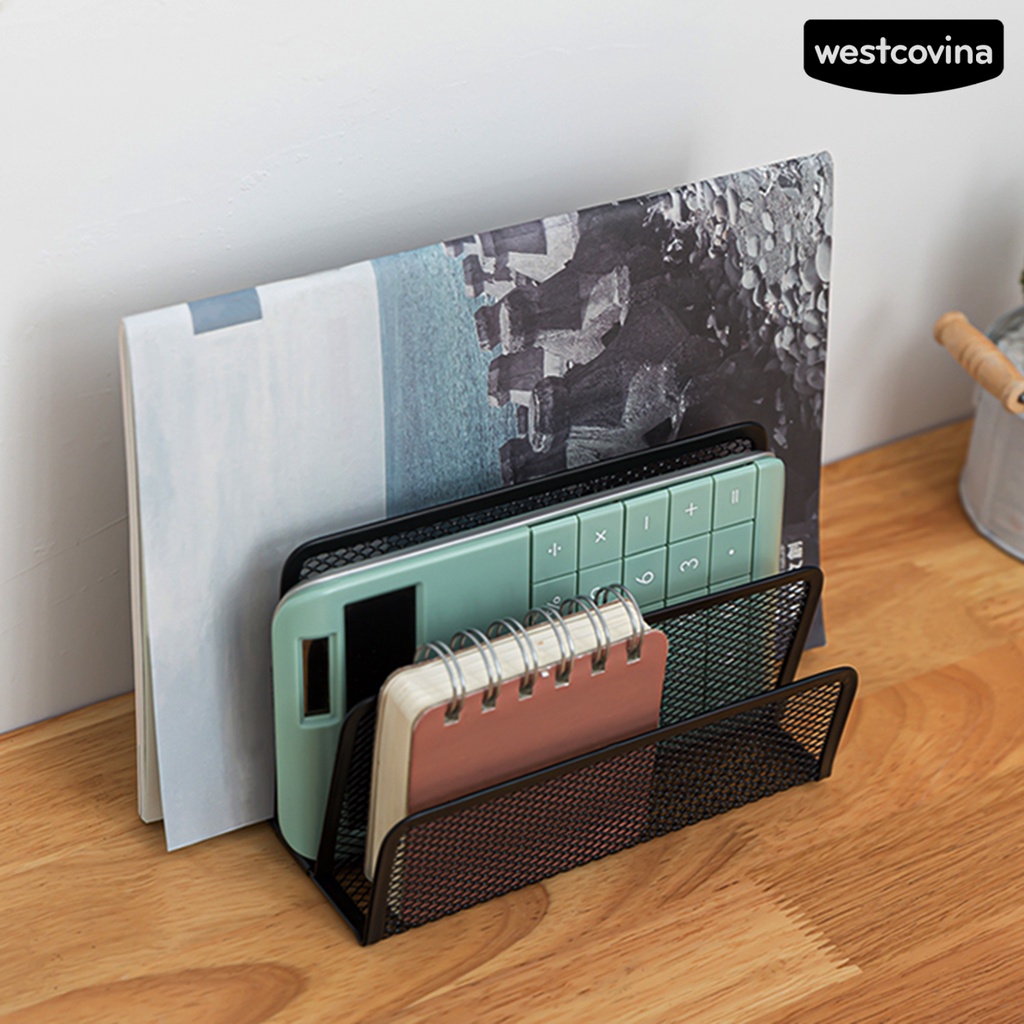 [COD]♪Giá Đỡ Tài Liệu 3 Ngăn Bằng Kim Loại Tiết Kiệm Không Gian