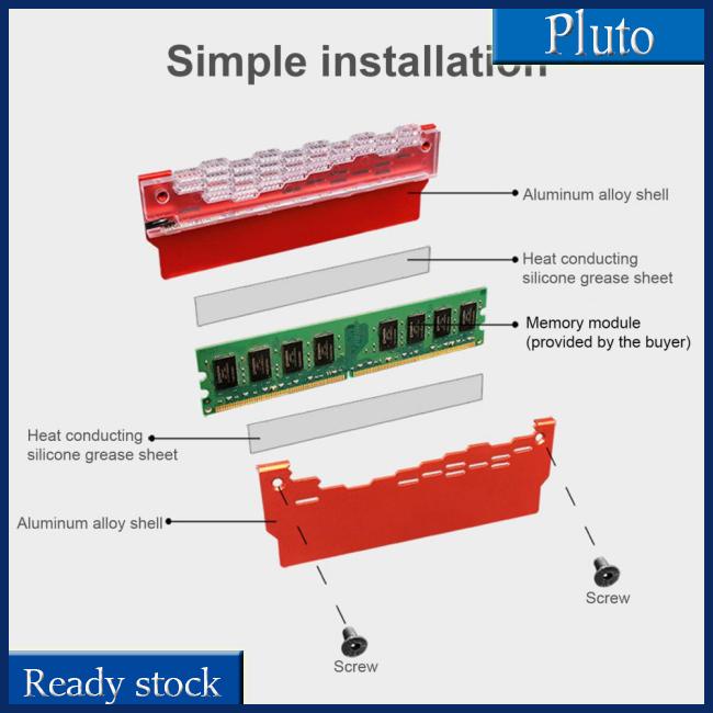 Mới Mô Đun Làm Mát Bộ Nhớ Coolmoon Ra-2 Ram Hiệu Quả Cao 5v Argb Cho Máy Tính