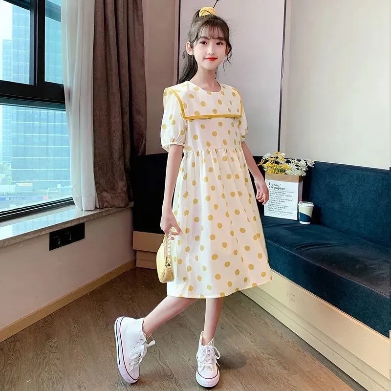 Đầm Công Chúa Mùa Hè Dáng Dài Thời Trang Hàn Quốc Cho Bé Gái Từ 3-4 - 5-6 - 7-8 - 9-10 - 11-12 - 13-14 Tuổi 2023 Mới Đầm Hai Dây Thiết Kế Đơn Giản Thời Trang Cho Nữ