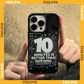 For iPhone 11iPhone Case Black Glossy TPU Soft Case Shockproof Protection Camera Simple Slogan Compatible with iPhone 14 13 Pro max 12 Pro Max 11 xr xs max 7Plus 8Plus 