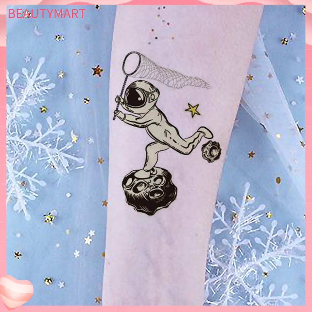 Hình Xăm Dán Tạm Thời Họa Tiết Hành Tinh Hoạt Hình Chống Nước Phát Sáng Cho Trẻ Em