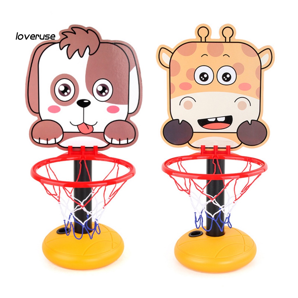 1 Set 2 Món Đồ Chơi Bóng Rổ Mini Kèm Giá Đỡ Có Thể Điều Chỉnh Độ Cao Cho Bé
