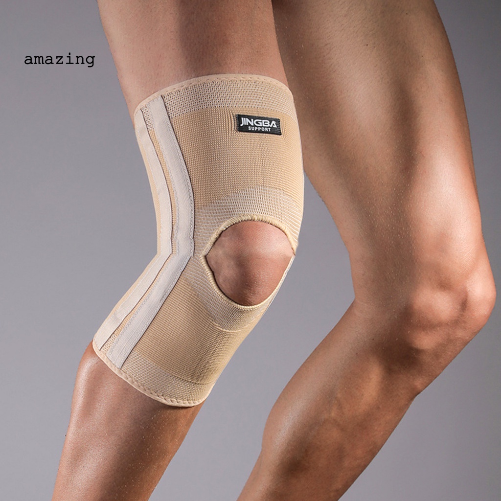 1 Băng Quấn Bảo Vệ Đầu Gối Bằng Nylon Thấm Hút Mồ Hôi Khi Chạy Bộ