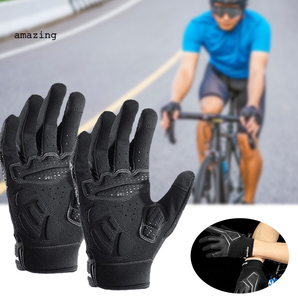 1 Cặp Găng Tay Lái Xe Máy / Xe Đạp Leo Núi Dễ Sử Dụng Có Thể Chạm Màn Hình Cảm Ứng