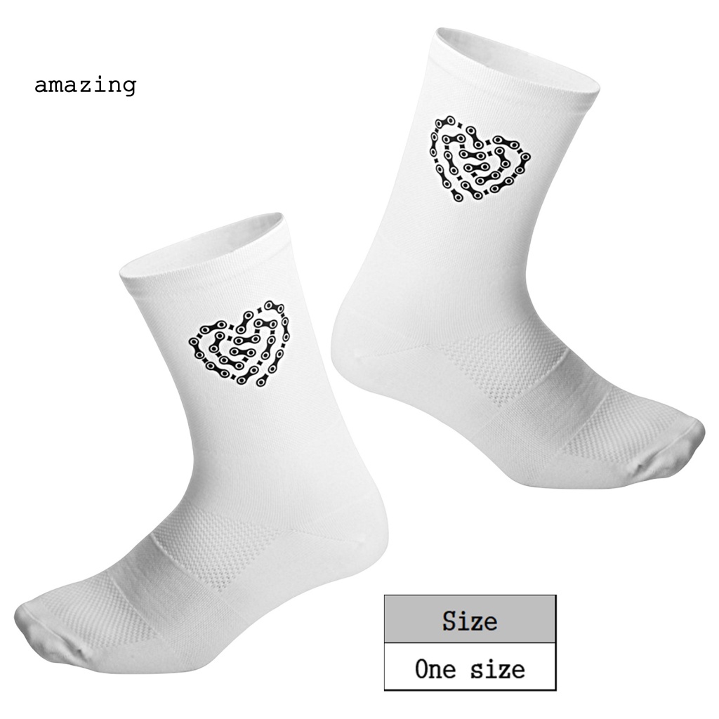 1 Đôi Vớ Chạy Bộ Mềm Mại Vừa Vặn In Họa Tiết