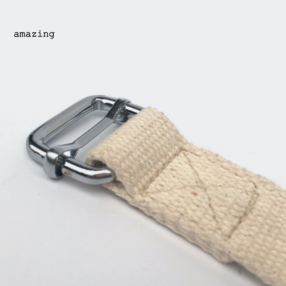 Dây Đai Co Giãn Bằng Cotton Trơn Có Khóa Cài Hỗ Trợ Luyện Tập Yoga / Thể Hình