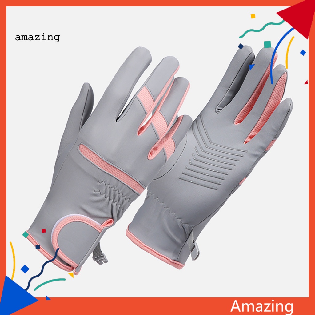 1 Đôi Găng Tay Mỏng Chống Nắng Chống Mòn Chống Sốc Nhanh Khô Dành Cho Nữ