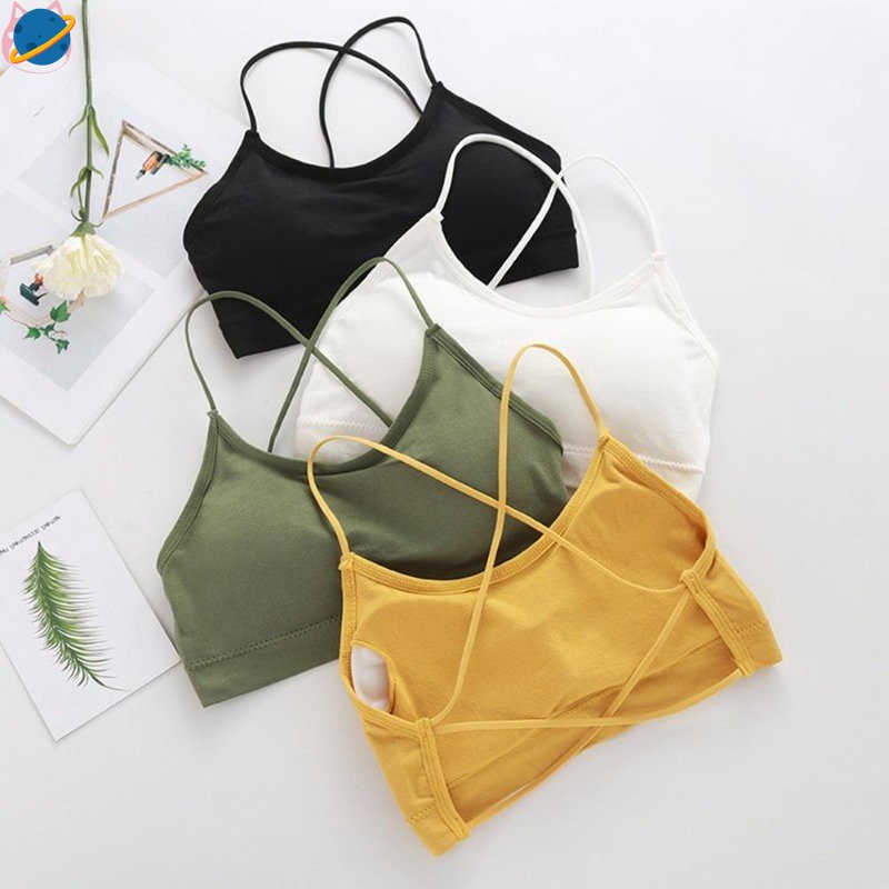 Áo Ngực Thể Thao Hai Dây Chéo Lưng Thời Trang Xuân Hè Mới Cho Nữ