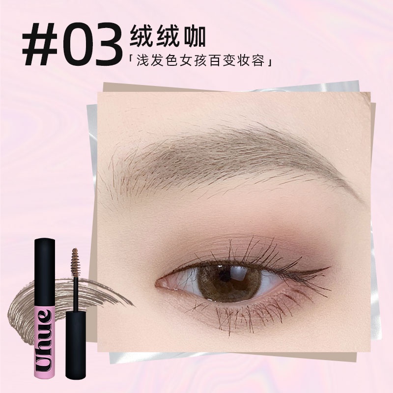 UHUE Kem Nhuộm Lông Mày Ba Chiều Kháng Nước Chống Thấm Mồ Hôi Lâu Trôi Tự Nhiên Không Gây Chóng Mặt Phấn Nhuộm Lông Mày Chất Nhung Cao Cấp