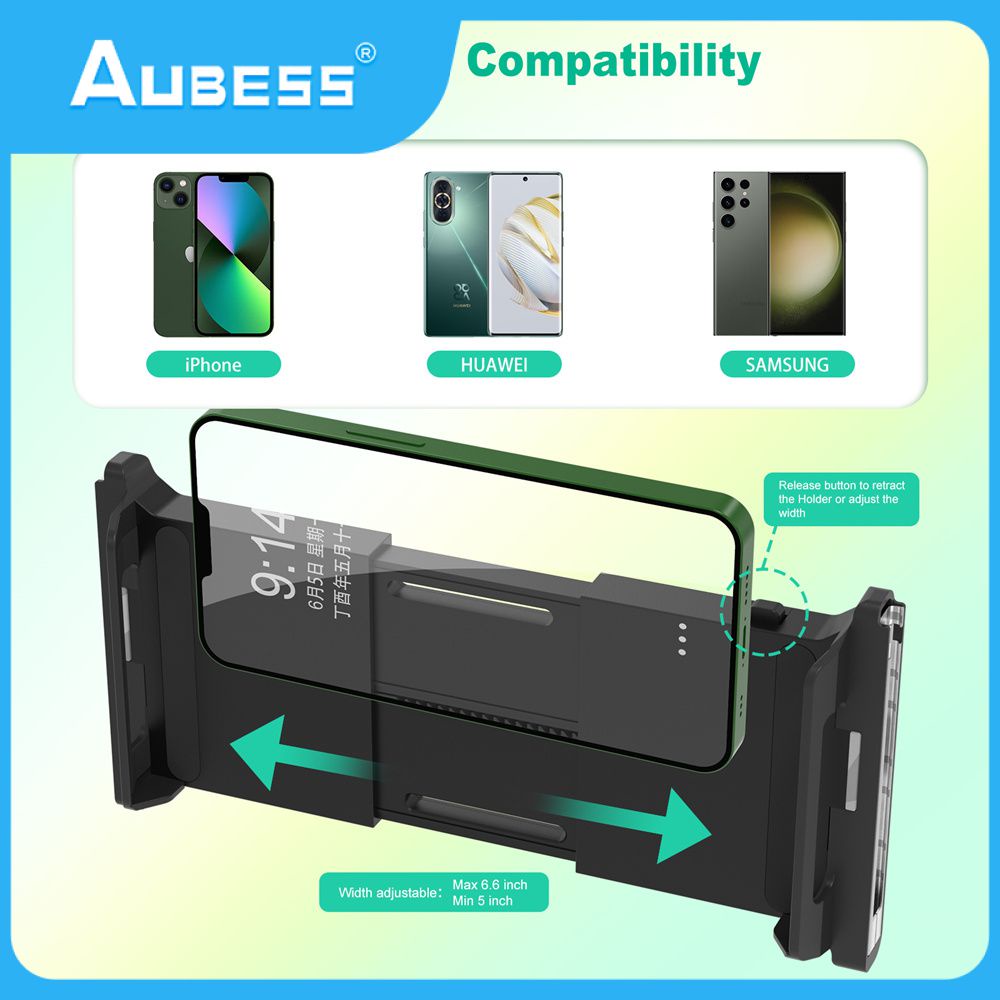 Aubess (Chỉ Giá Đỡ Bộ Điều Khiển) Cho Ns Oled Joy Pad Phụ Kiện Bộ Điều Khiển Trò Chơi Kẹp Cho Iphone Android Hệ Thống Điện Thoại Di Động Giá Đỡ Tay Cầm Chơi Game Bộ Điều Khiển Chuyển Đổi