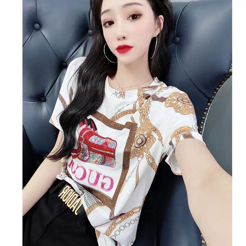 Áo Thun Tay Ngắn Dáng Rộng Thời Trang Mùa Hè 2023 Phong Cách Châu Âu Cho Nữ