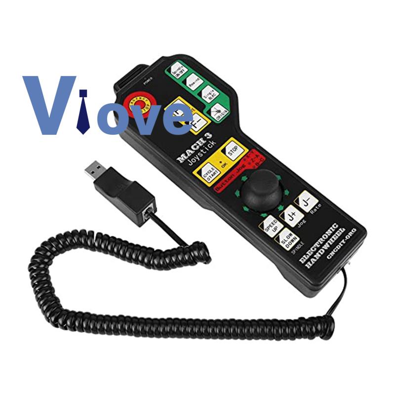 1 Bộ Điều Khiển Máy Khắc CNC Bằng Tay Kết Nối USB 6-Axle Màu Đen