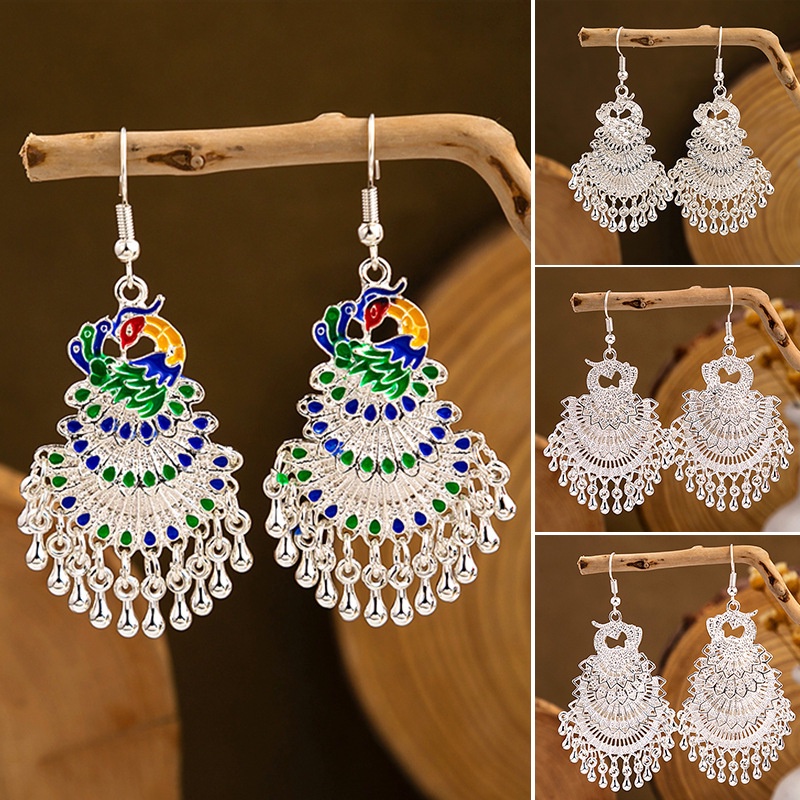 Aliexpress Bán Chạy Bông Tai Đính Ngọc Trai Kim Cương Giả Hình Tròn Kiểu Hình Học Âu Mỹ Cổ Điển Xuyên Biên Giớ