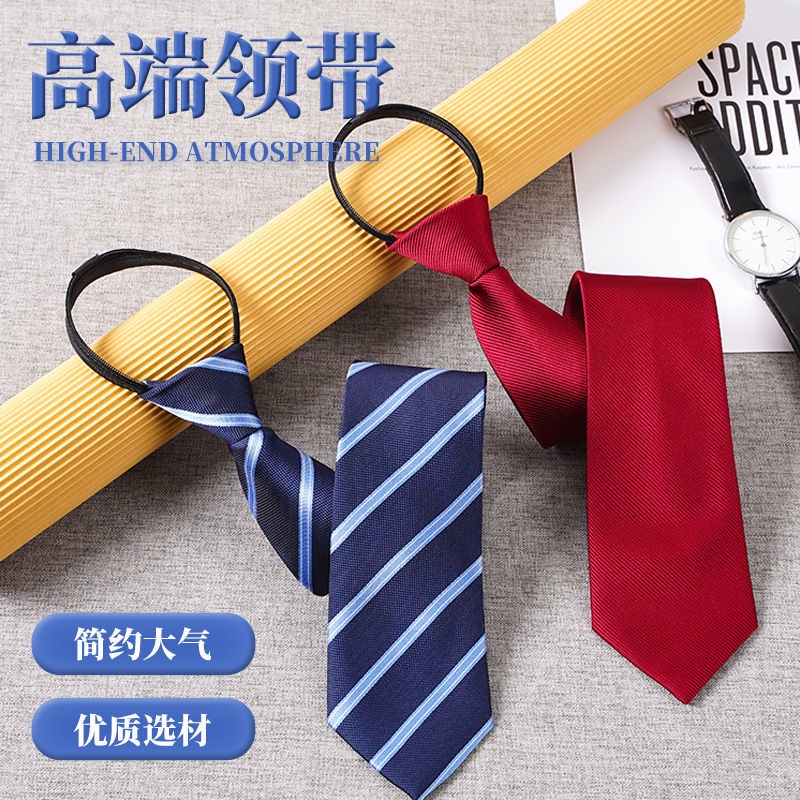 Cà Vạt Nam Bản Rộng 8CM Họa Tiết Sọc Xanh Dương Phong Cách Doanh Nhân