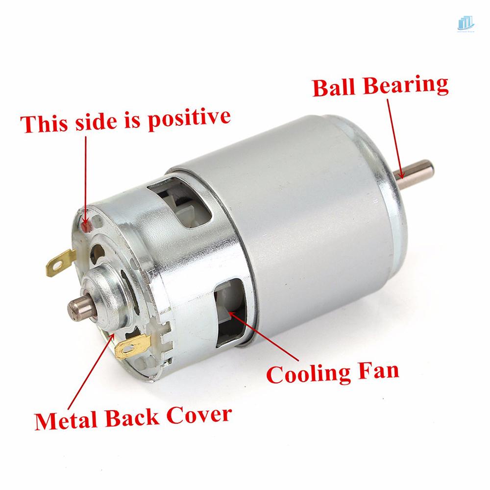 Mô Tơ Điện DC Giảm Tiếng Ồn Cao Cấp 775 DC 12V-36V 3500-9000RPM