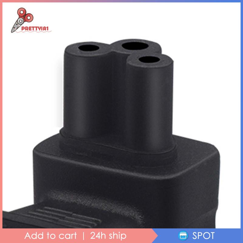 Đầu Chuyển Đổi Phích Cắm US Sang IEC320 C5 Siêu Bền Tiện Dụng Cho Notebook / Máy Tính Để Bàn