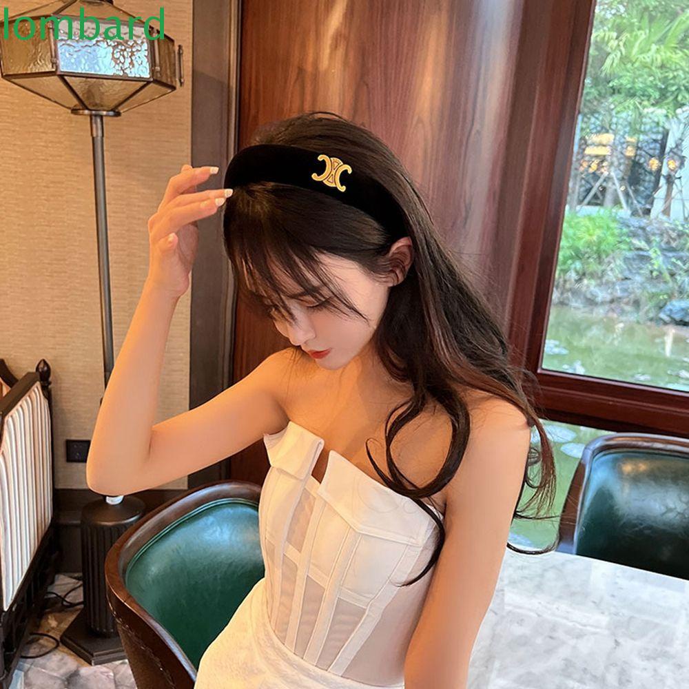 Băng Đô Cài Tóc Vải Nhung Đen Phong Cách Vintage Pháp|Kẹp Tóc Đính Đá Phong Cách Hàn Quốc Cho Nữ