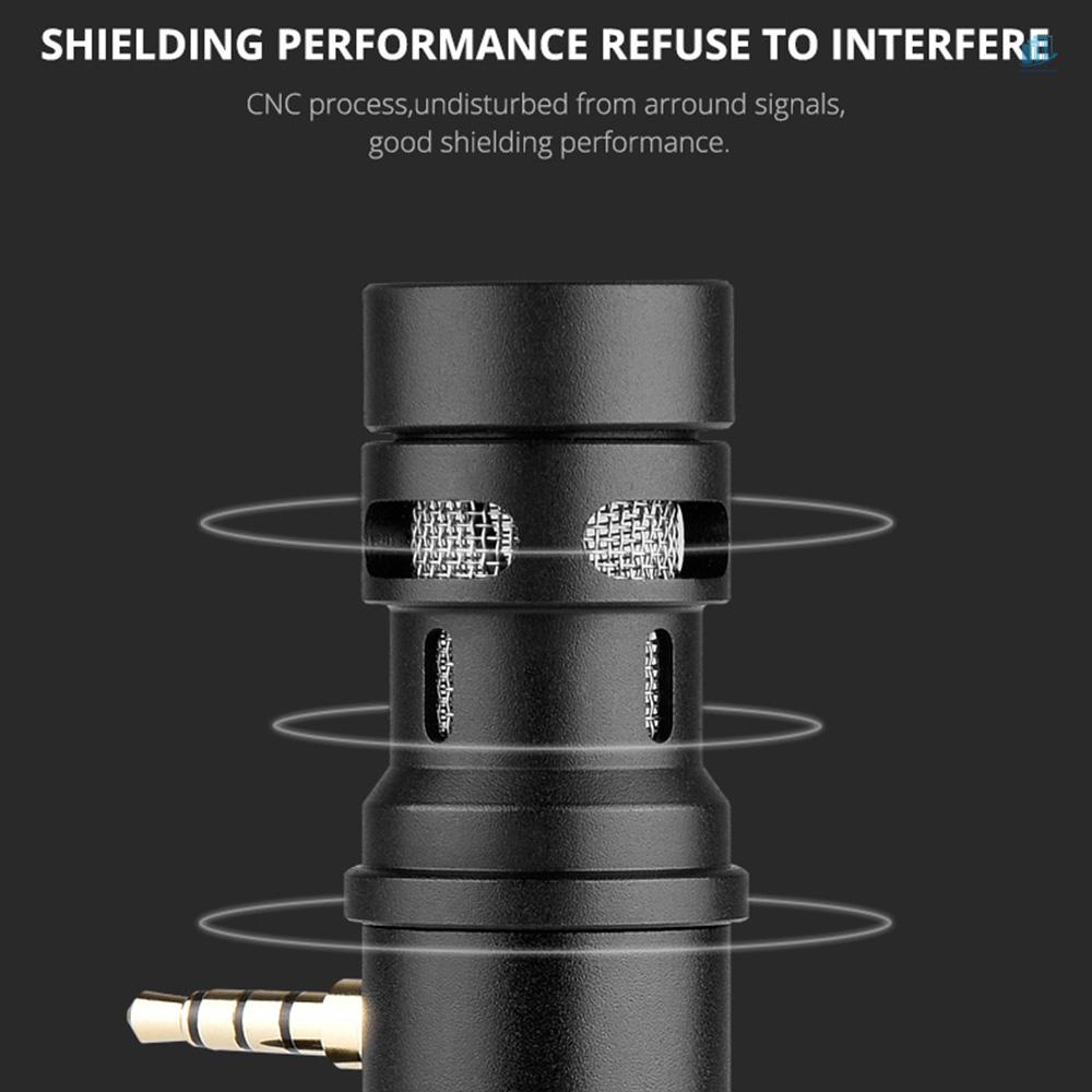 Micro Mini TRRS Giắc Cắm 3.5mm Chuyên Dụng Cho Điện Thoại Thông Minh Android Andoer MIC06