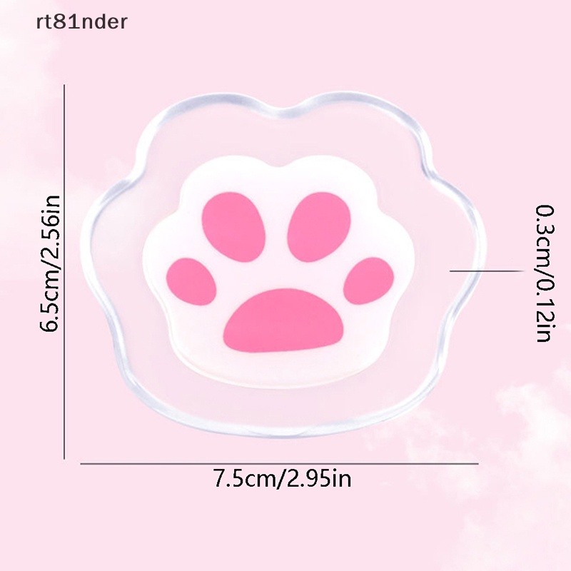 1 Cặp Đệm Lót Giày Cao Gót Hình Dấu Chân Mèo Chống Trượt Giảm Đau