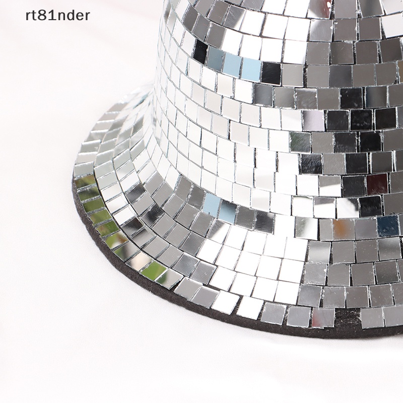 Rt 1 Mũ Cao Bồi Đính Bóng Disco Có Kính Gương Trang Sức Cho Nữ n