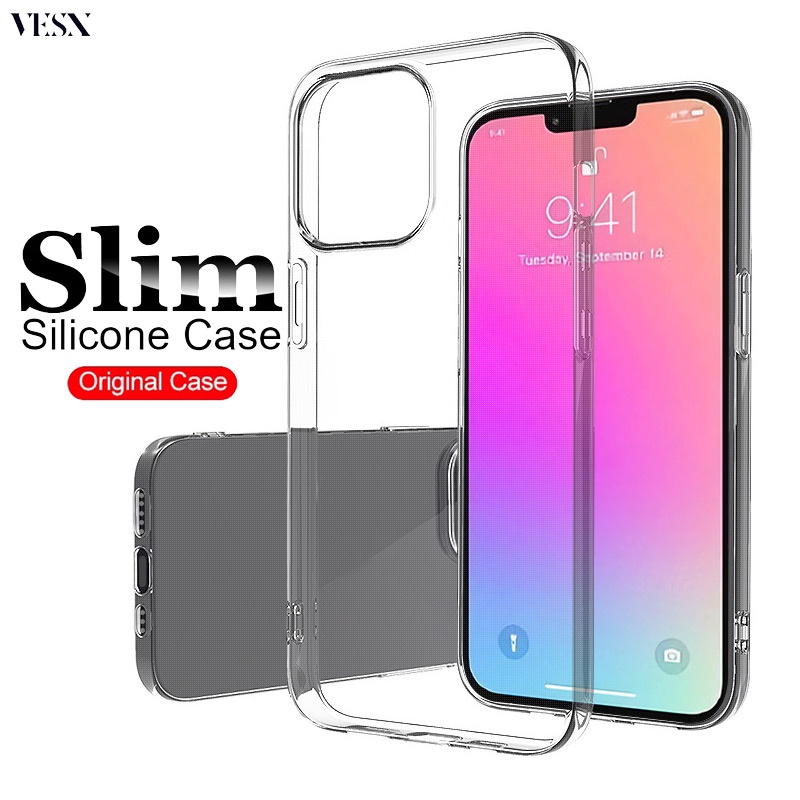 Ốp lưng trong suốt chống sốc chống bụi cho iPhone 15 Ultra 14 13 12 Mini 11 Pro X Xs Max Xr 7 8 6 6s Plus SE 5 5s 5C 4G 5G SE2 SE3 2023 2020 2023