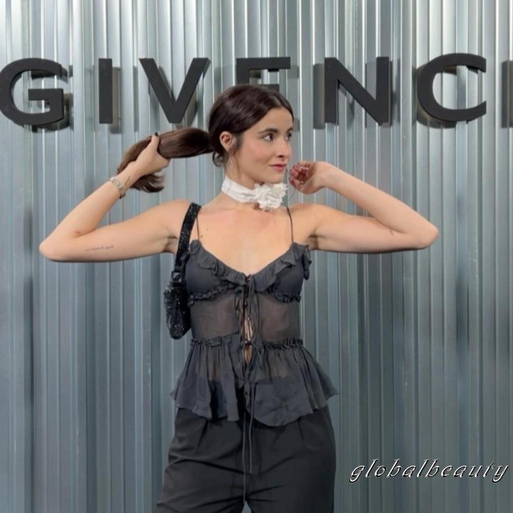 Áo Hai Dây Cổ Chữ V Màu Sắc Thời Trang Mùa Hè Gợi Cảm Cho Nữ