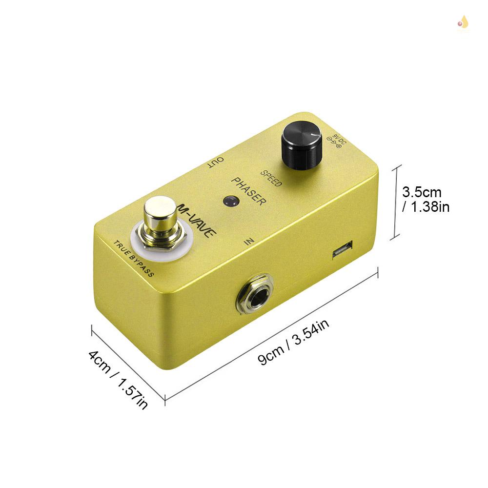 Bàn Đạp Hiệu Ứng Đàn Guitar Điện Bằng Hợp Kim Kẽm M-Bave PHASER Analog Phase