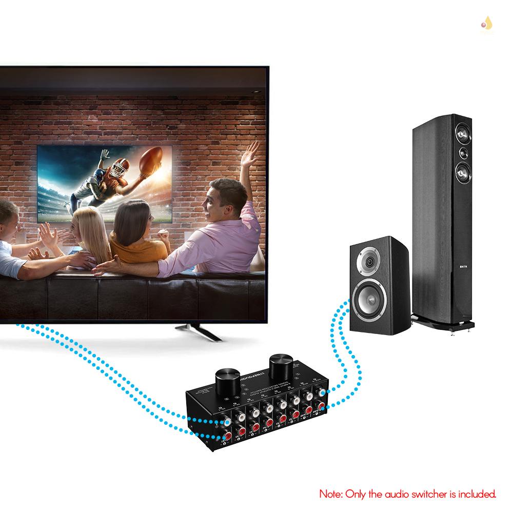 Bộ Chuyển Đổi Tín Hiệu Âm Thanh 6 Trong 2 Hai Chiều Lynepau Aio