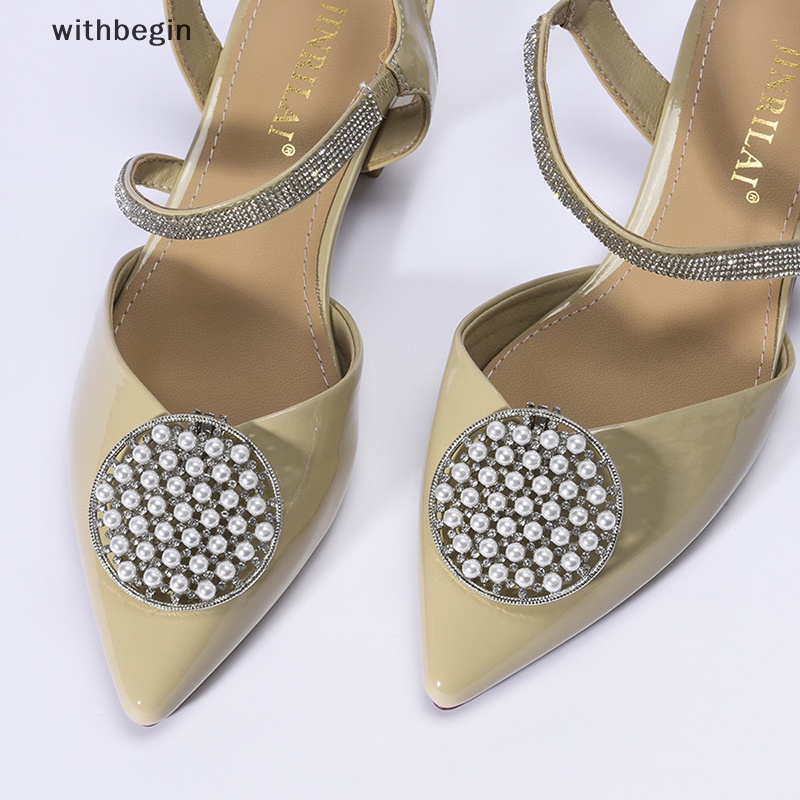 1 Cặp Kẹp Đính Đá Trang Trí Giày Cao Gót DIY Thanh Lịch Cho Cô Dâu