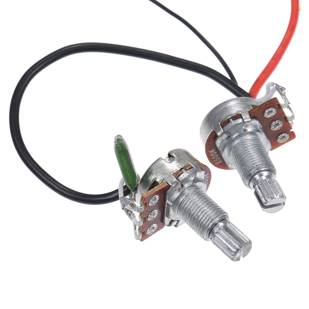 Bộ Công Tắc Đàn Guitar Điện 2T2V 500K 3 Chiều Có Giắc Cắm Chuyên Dụng