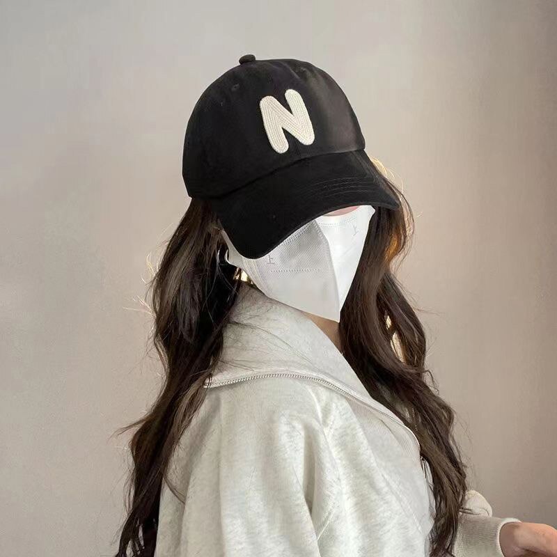 Nón Lưỡi Trai Cotton Thời Trang Hip Hop Màu Trơn Có Thể Điều Chỉnh Kích Cỡ y2k