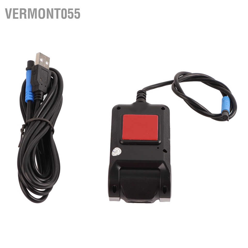 Vermont055 Camera hành trình USB ô tô 1080P Bản ghi đơn phía trước Lái xe hình Độ nét cao Tầm nhìn rõ Ghi mượt mà cho Android DVR