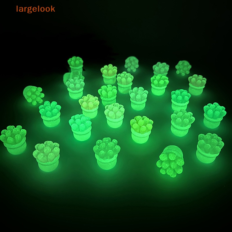 Bộ 2 Đèn Dạ Quang Mini Bằng Nhựa Resin Trang Trí Xe Hơi