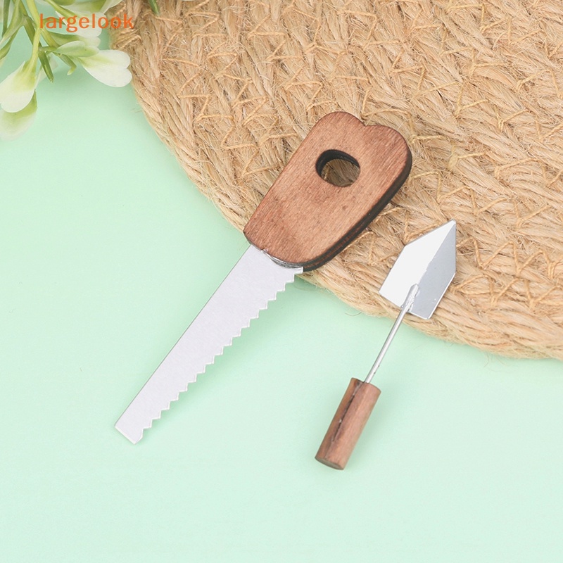 1 Set Dụng Cụ Làm Vườn Mini Hình Tam Giác Có Móc Sắc Bén Trang Trí Nhà Búp Bê