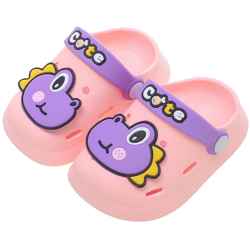 Dép Đi Trong Nhà Đế Mềm Chống Trượt Họa Tiết Hoạt Hình Dễ Thương Cho Bé