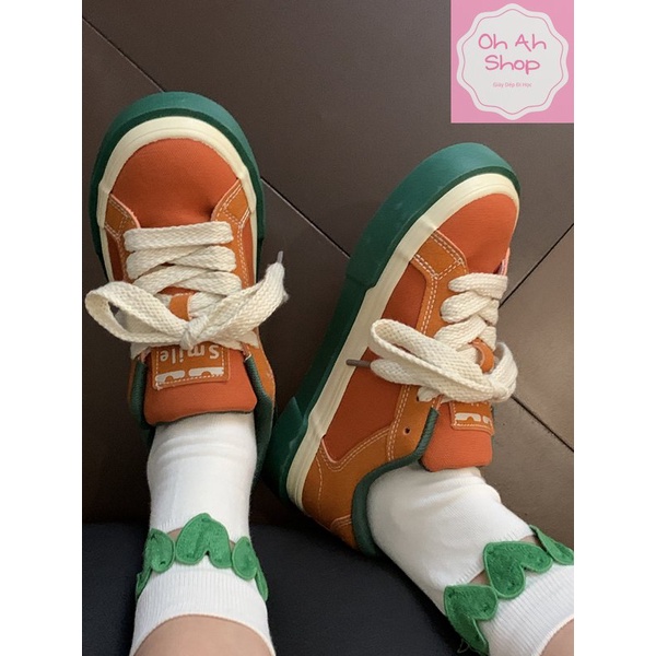 🍓  Giày Nữ Đi Học Giày Vải Màu Dưa Hấu Dễ Thương Hàng Loại 1