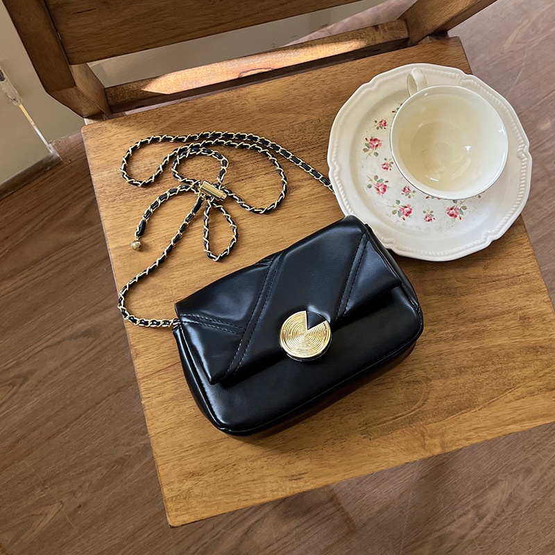 Túi Đeo Chéo Hình Vuông Nhỏ Có Khóa Nam Châm Thời Trang Cao Cấp Cho Nữ