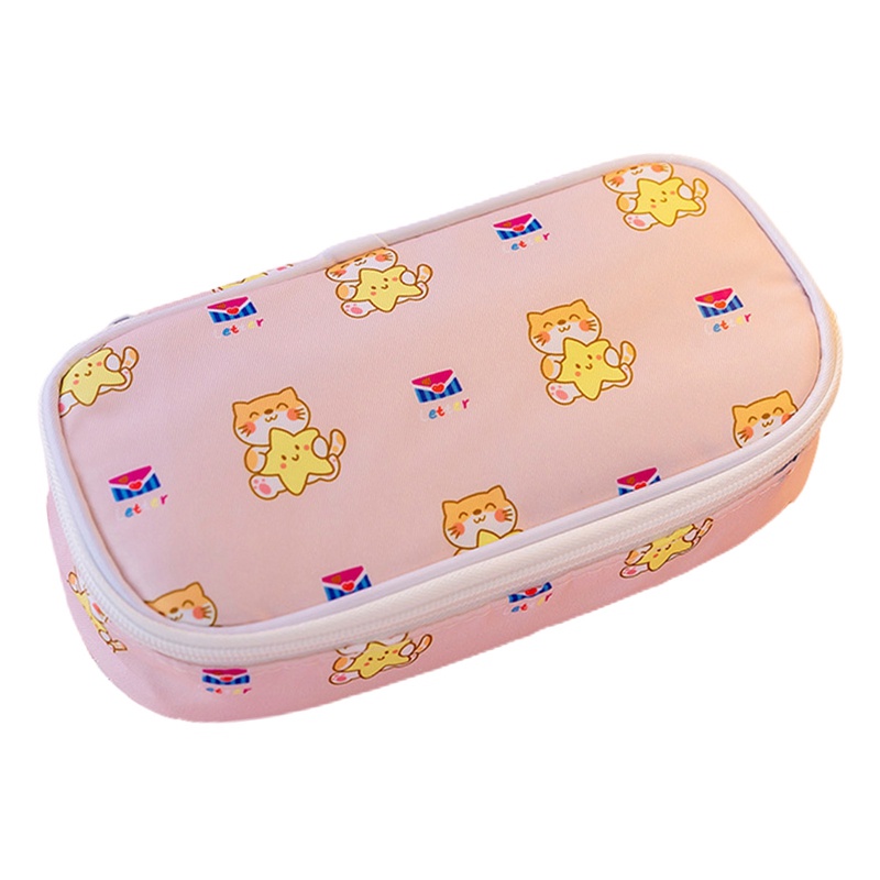 Túi Đựng Bút Sức Chứa Lớn In Họa Tiết Hoạt Hình Động Vật Dễ Thương Đa Năng Tiện Dụng Cho Học Sinh