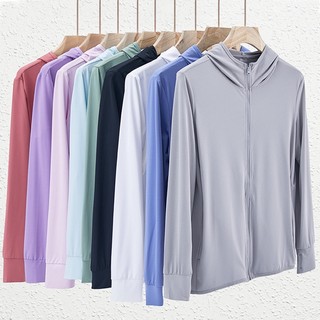 Áo Khoác Chống Nắng Vải Lụa Lạnh Mỏng Thoáng Khí Thời Trang Mùa Hè Cho Nam Và Nữ
