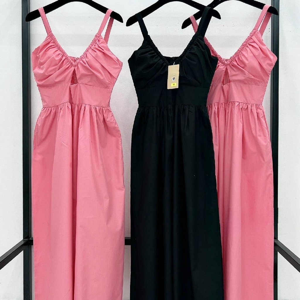 Jumpsuit Chililuu hồng baby chít eo nhún vòng 1 có mút siêu chảnh | BigBuy360 - bigbuy360.vn