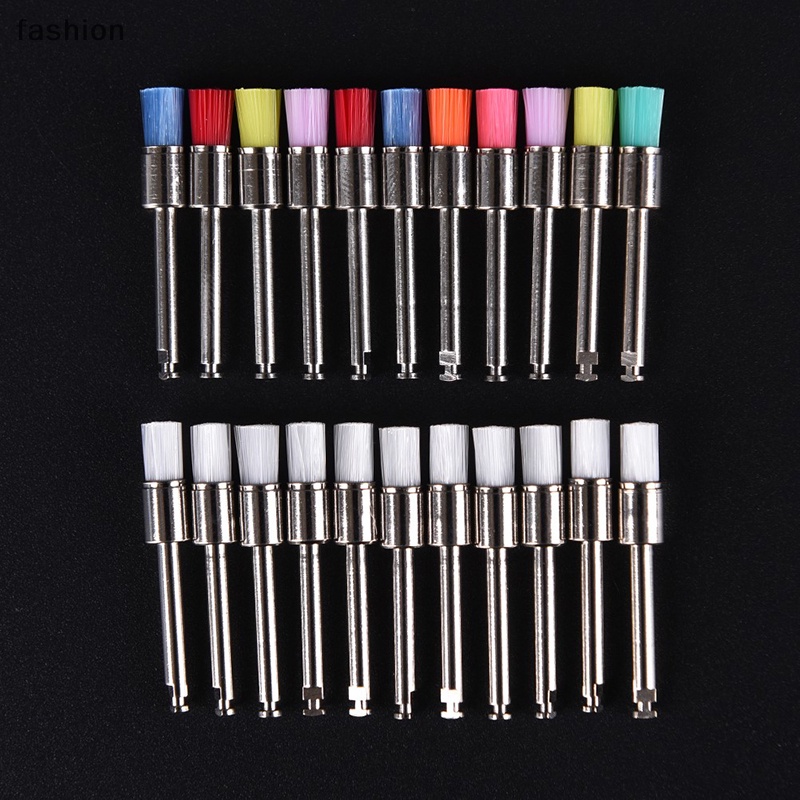 100pcs đánh bóng nylon chốt bàn chải phẳng đánh bóng prophy bàn chải VN