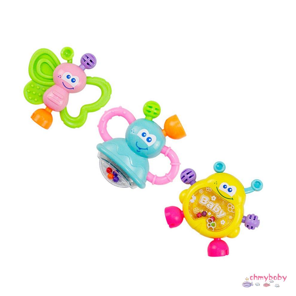 [Trong kho] 7 Cái/bộ Đồ Chơi Trẻ Em Cầm Tay Lắc Chuông Thú Vị Giáo Dục Lục Lạc Màu Sắc An Toàn Quà Tặng Cho [P/16]