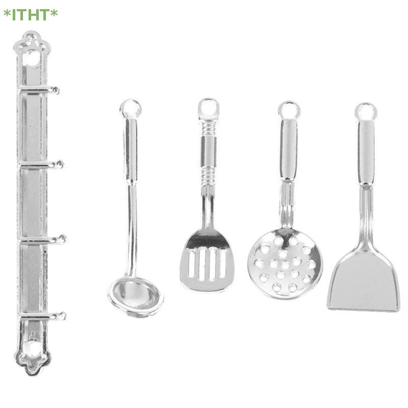 Bộ 5 Dụng Cụ Nấu Ăn Nhà Búp Bê Tỉ Lệ 1: 12 Mới