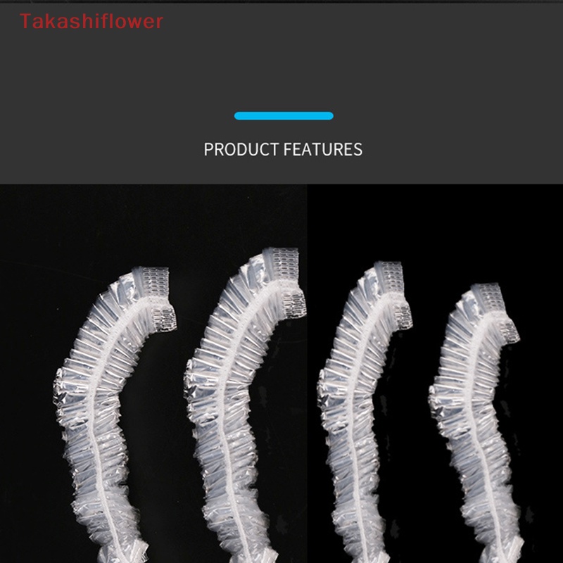 Set 100 Mũ Trùm Đầu Trong Suốt Co Giãn Dùng Một Lần Đa Ứng Dụng