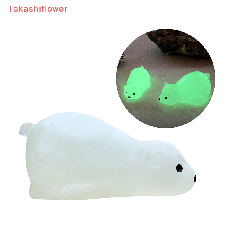 1 Mô Hình Gấu Bắc Cực Dạ Quang Trang Trí Tiểu Cảnh