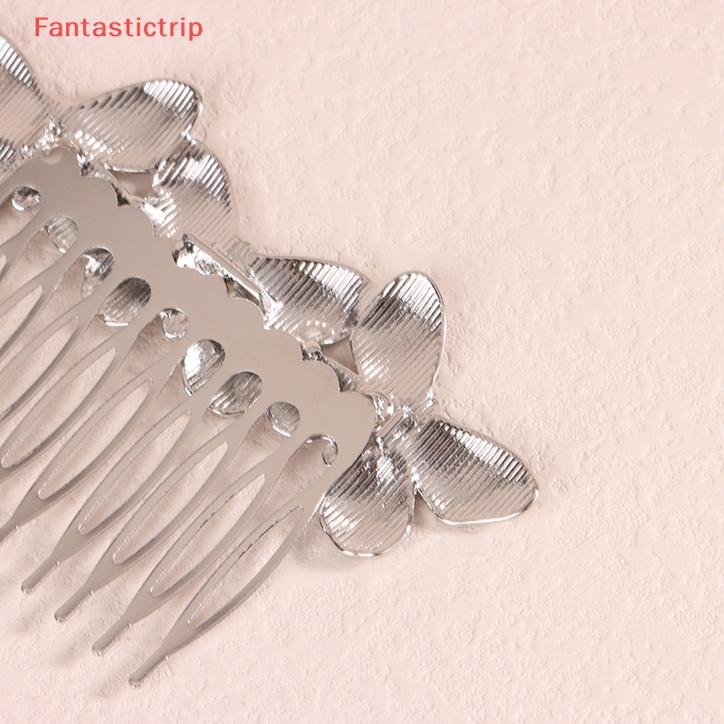 Kẹp Tóc Kim Loại Hình Bướm Phong Cách Vintage Thanh Lịch Cho Nữ