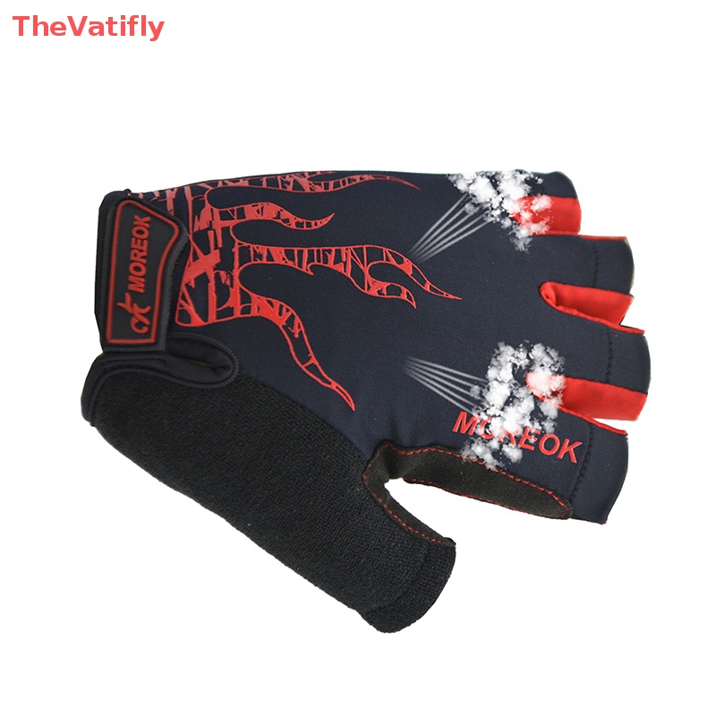 Găng Tay Chạy Xe Đạp Leo Núi Bằng Sợi Lycra Thoáng Khí Thấm Hút Mồ Hôi Cho Nam