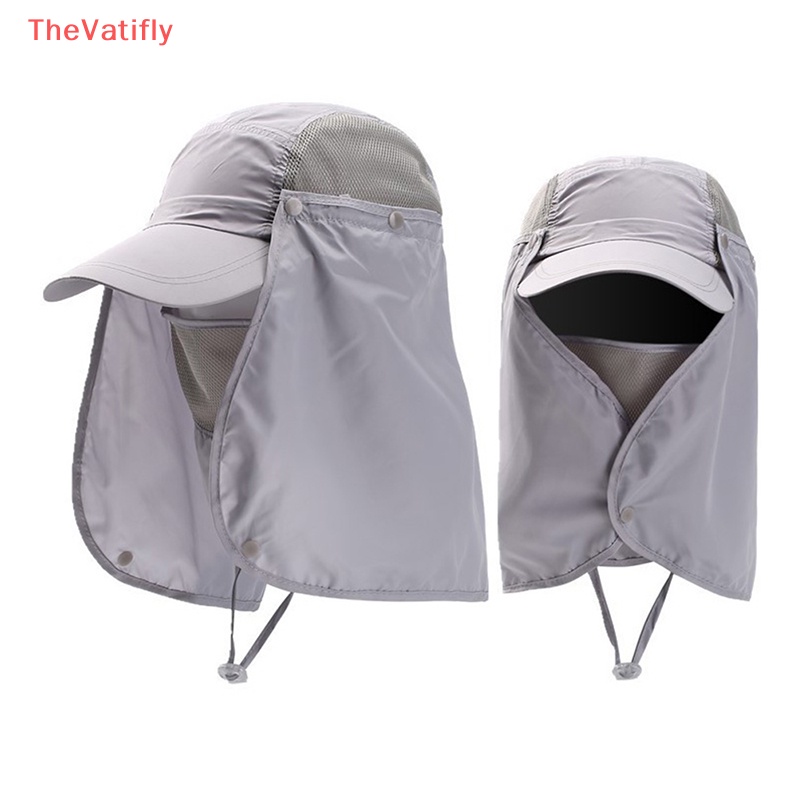 Mũ Đội Chống Nắng Vành Tai Che Cổ Chống Tia UV Dùng Đi Câu Cá / Leo Núi Ngoài Trời Dành Cho Nam Và Nữ