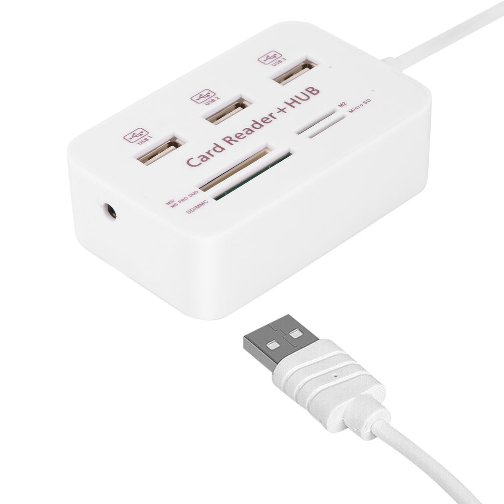 Usb 3.0 Hub 3 Ports Multiport Multifunctional Tf Card Reader Splitter Adapter Computer Pc Laptop Accessories [Q/6]